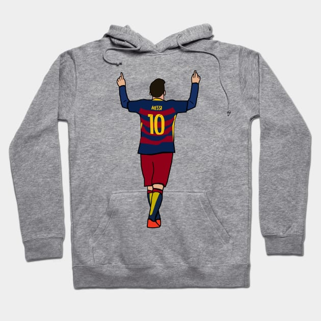 Lionel Messi FC Barcelona Hoodie by xavierjfong